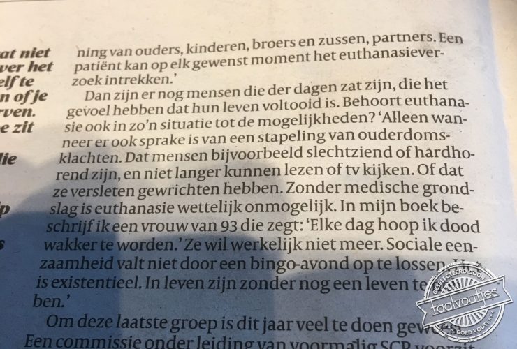 Tja, hoop doet leven