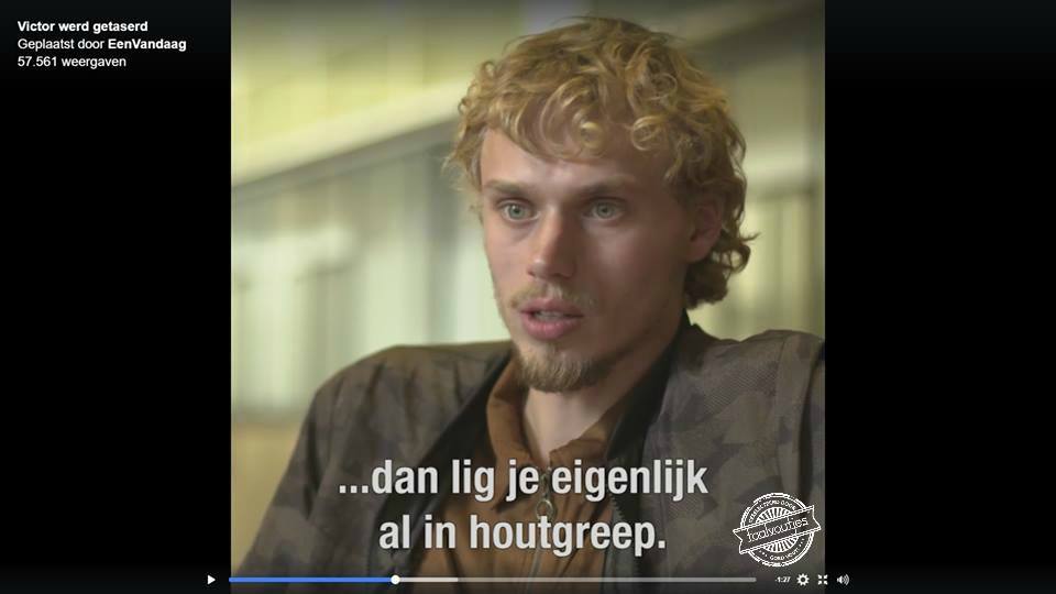 Stijf als een plank.