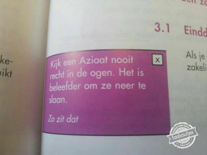 Interculturele etiquette anno nu.