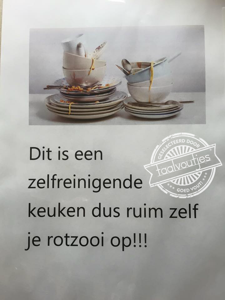 Maar dan heeft de keuken niets te doen!