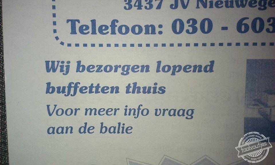 Is jullie bestelbusje stuk dan?