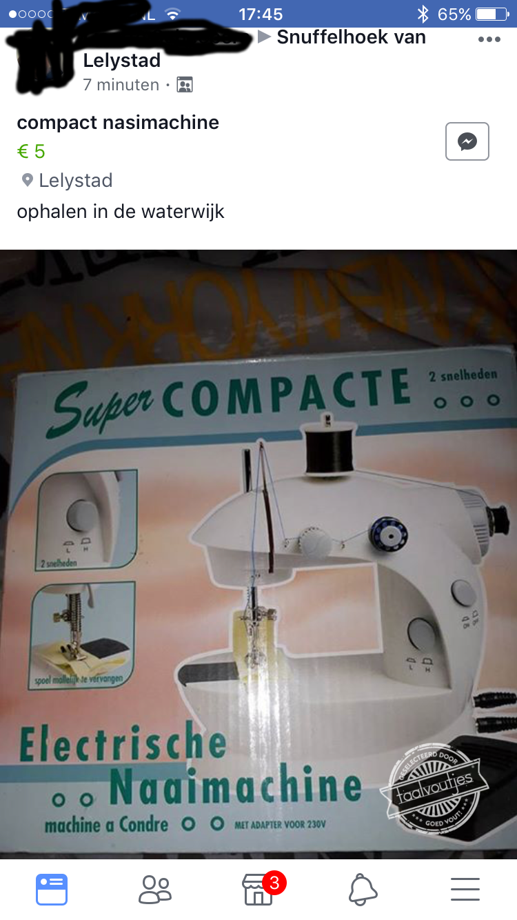 Met dit apparaat naai je het diner zo aan elkaar!