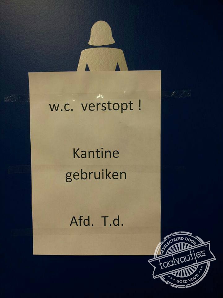 Gaarne de vloer schoon achterlaten ...