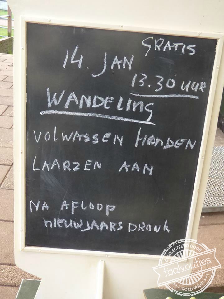 Anders krijgen ze natte poten.