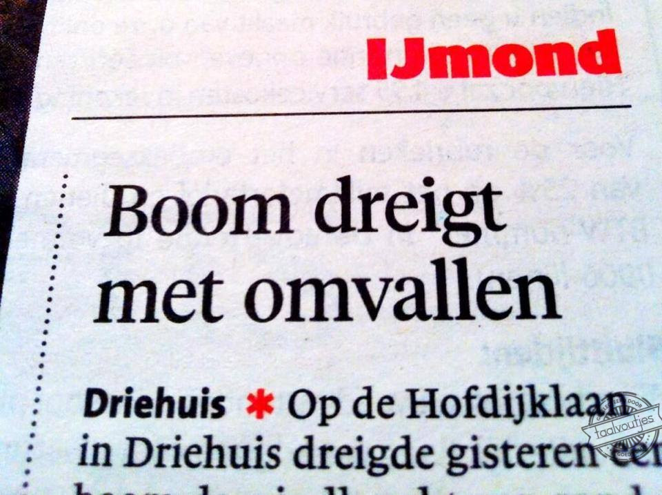 Boompje is een beetje boos?