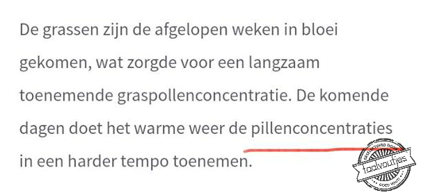 Dat wordt een rustige week voor apothekers.