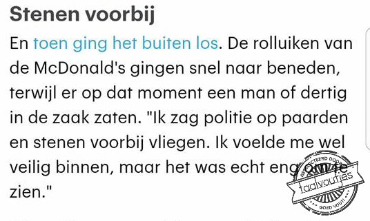 Politie te eenhoorn?