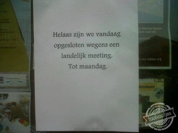 Wie ons bevrijdt, mag naar binnen!