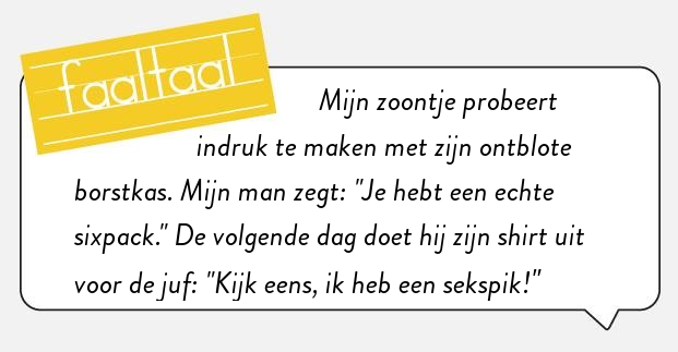 Het wordt tijd voor seksuele voorlichting.