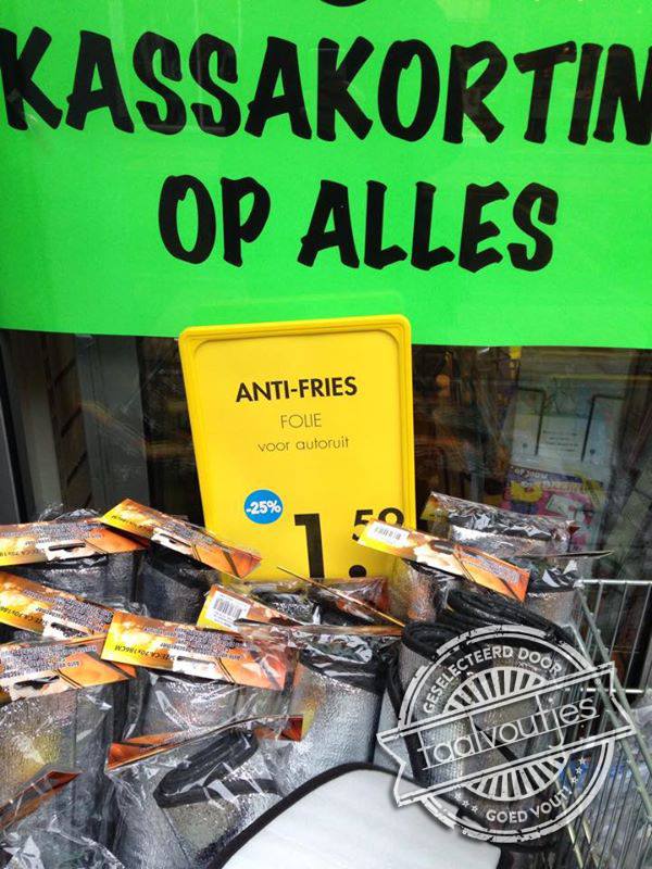 Laat het de Friezen maar niet horen.