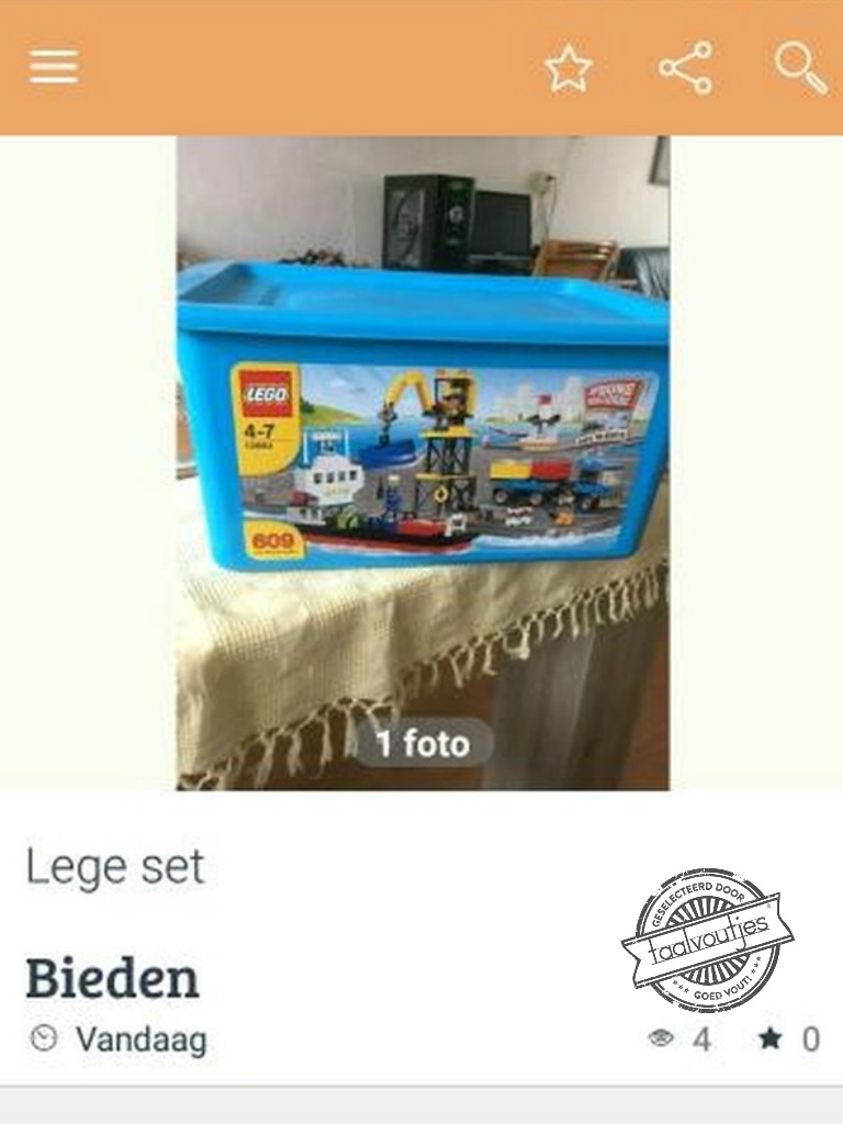 Doos gebakken lucht.