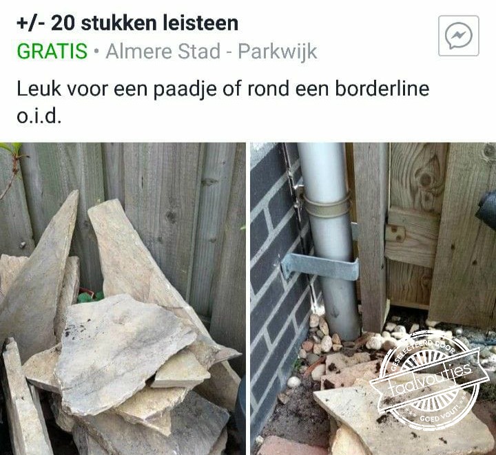 Zorg dat je niet van het paadje af gaat.