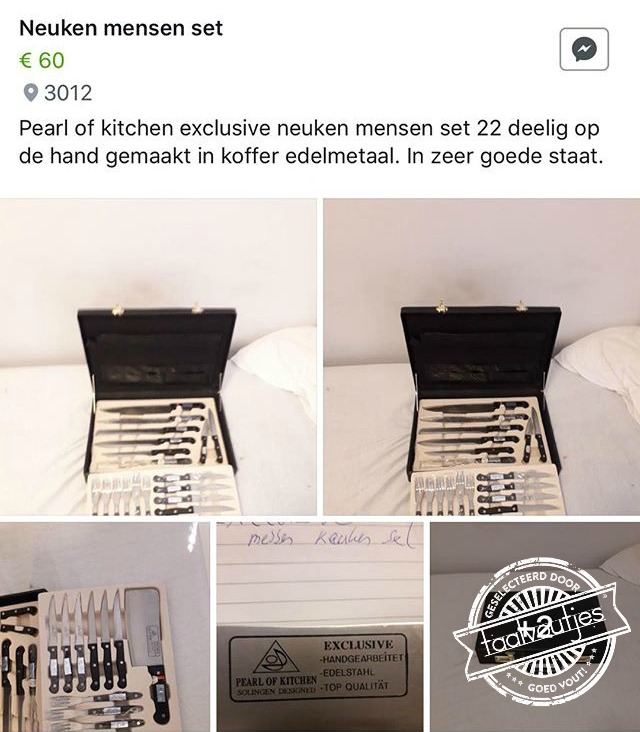 Orgie in een koffer.