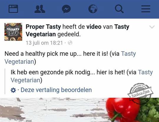 Smaakt ook veel beter.