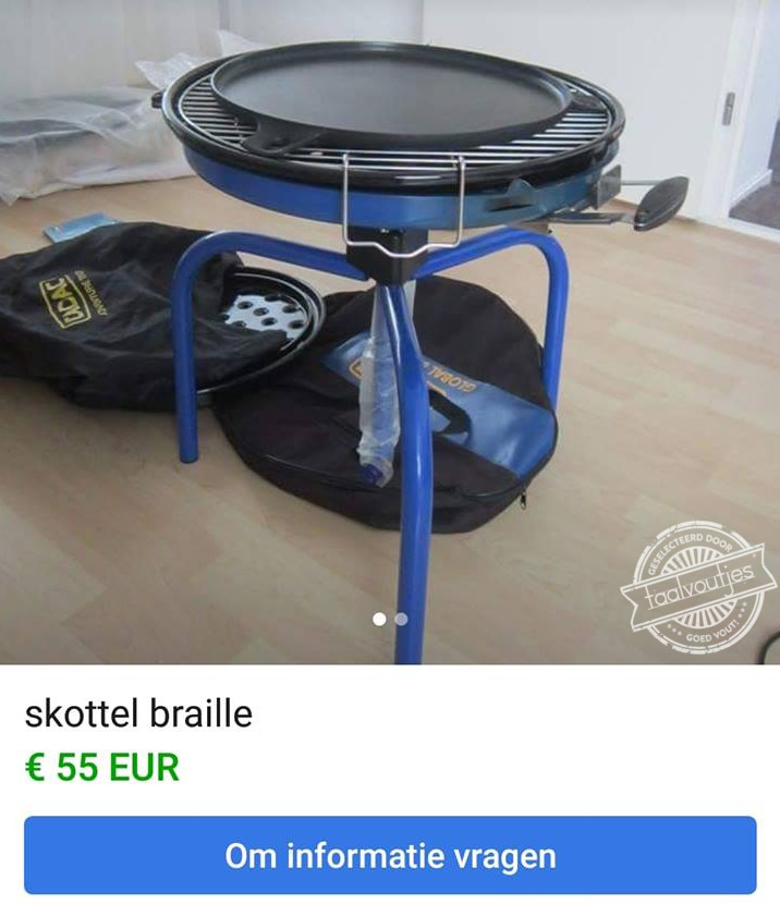 Misschien maar niet met je vingers aanzitten.