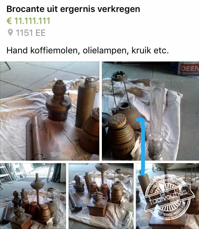 'Help me alsjeblieft van die oude zooi af!'