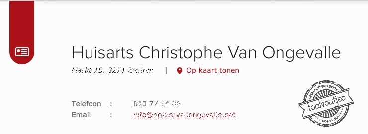 Klein zeer is niet aan hem besteed.