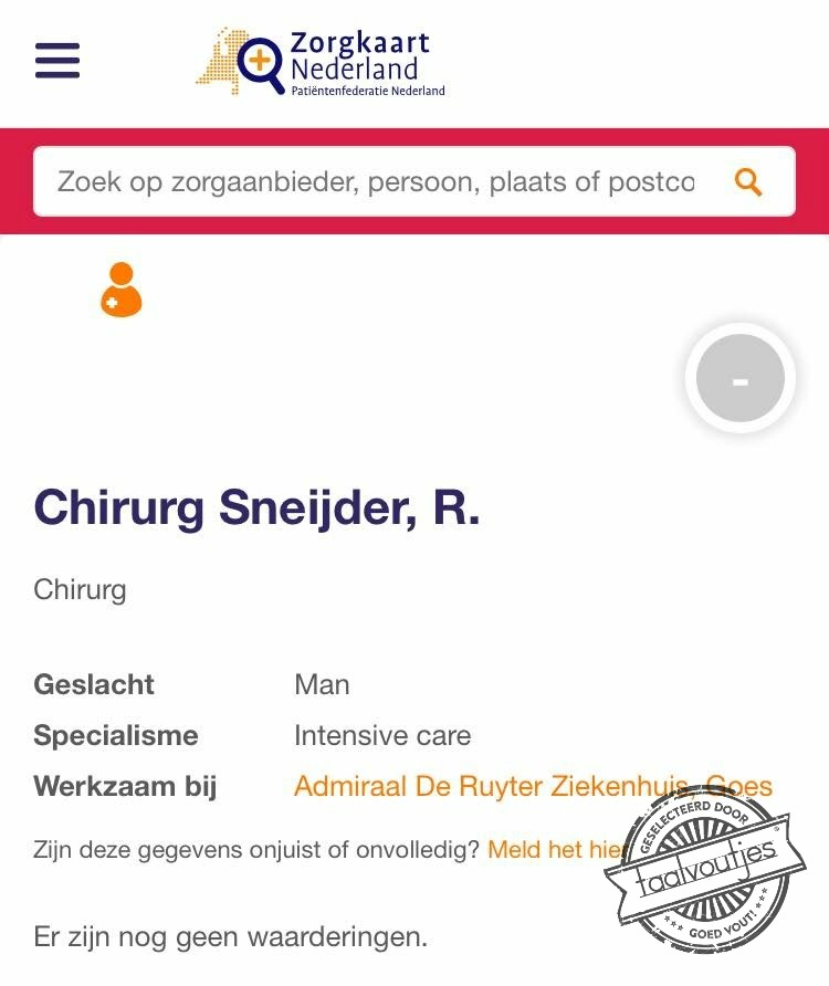 Nu maar hopen dat er ook een dokter Hechter is!