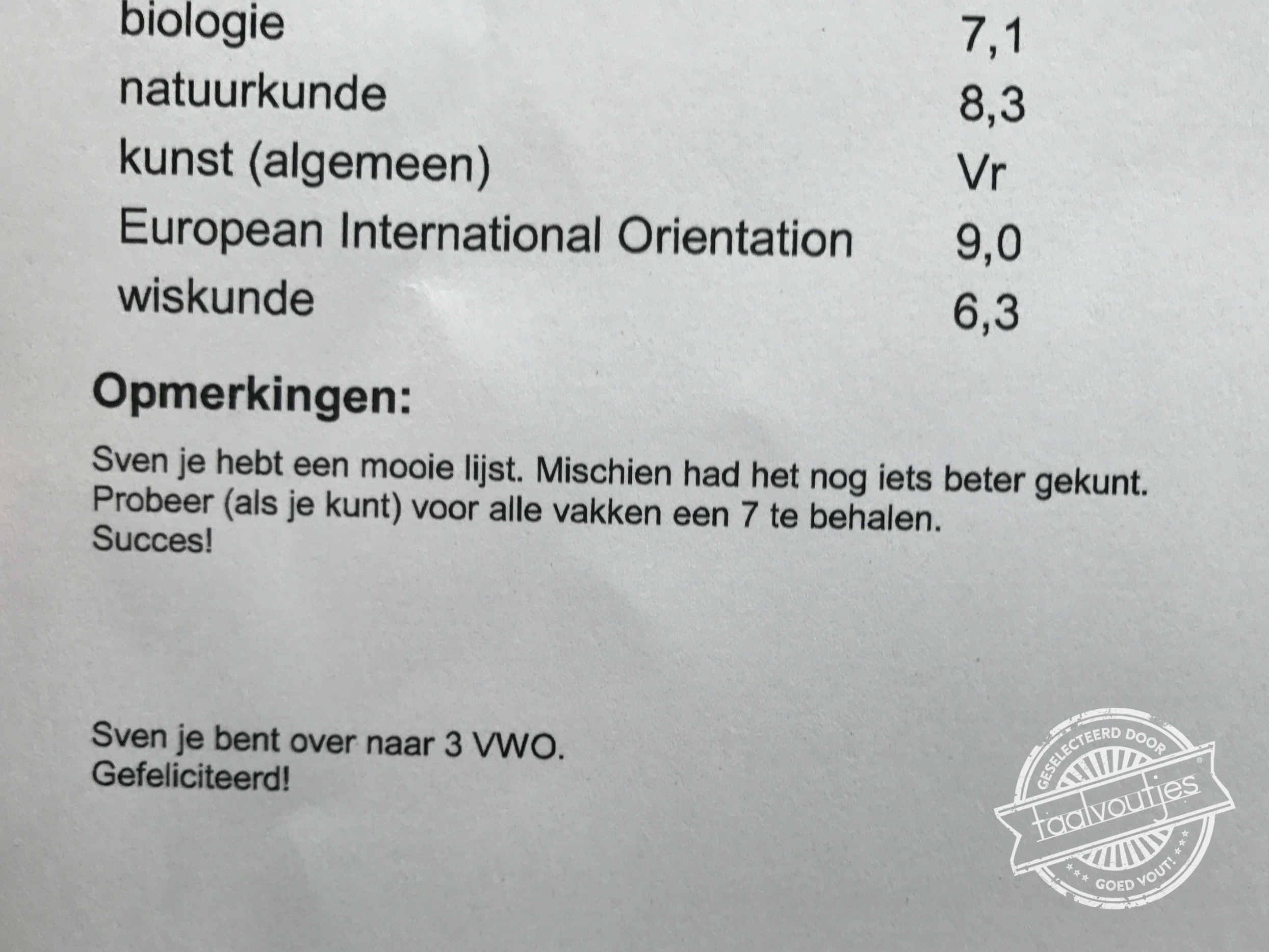 Goed voorbeeld doet goed volgen ...