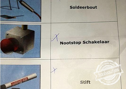 In geval van allergische reactie