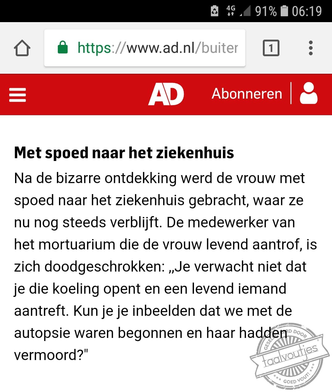 Gestorven in het harnas.