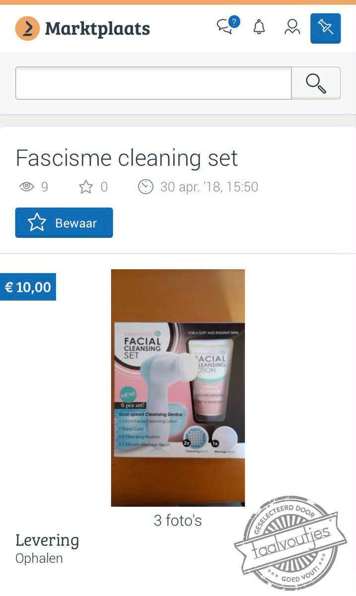 Voor een schoon geweten.