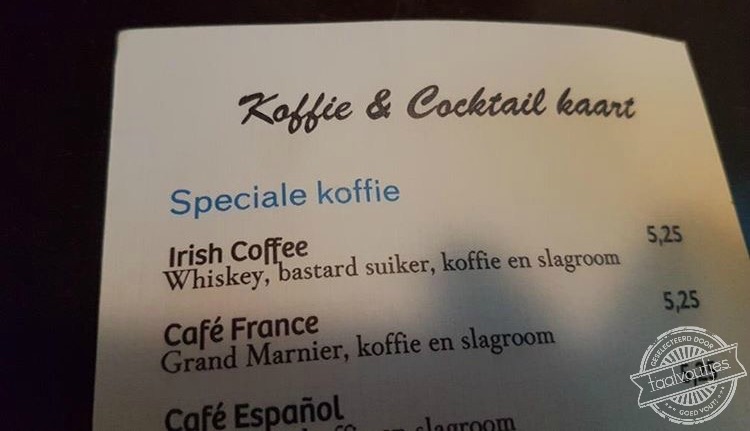 Dat is geen lullig bakkie koffie.