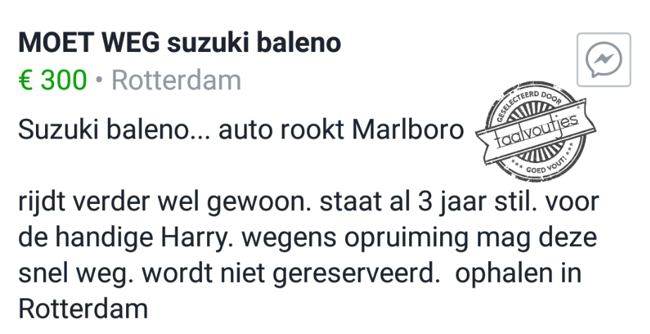 Wel even het roetfilter vervangen.