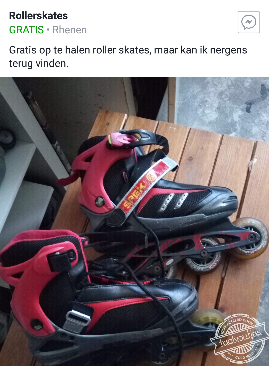 Blij met een verdwenen mus.