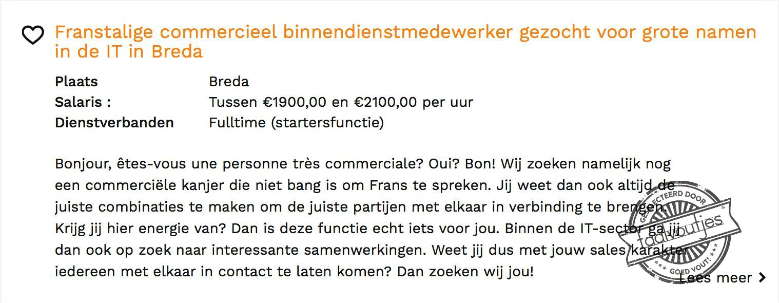 Maar is dat dan bruto of netto?