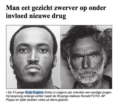 En hij smijtte de restanten weg