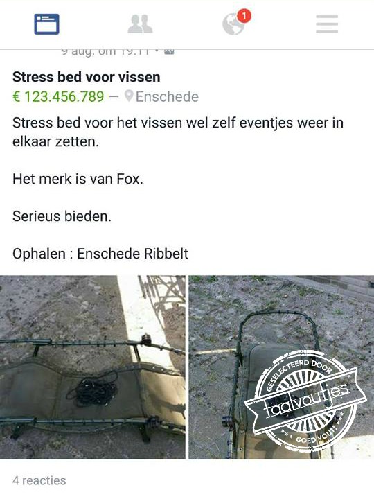 Om even op adem te komen.