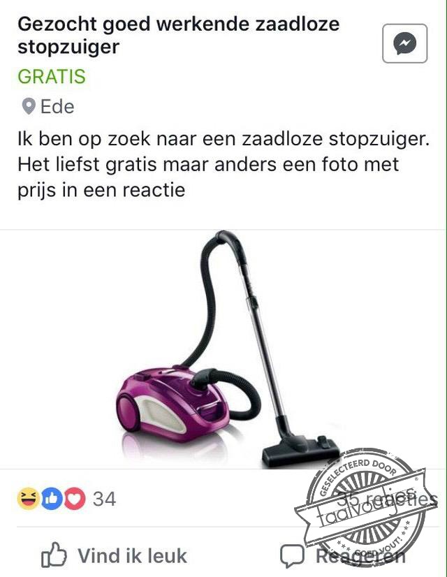 Mijn oude zuigt niet meer.