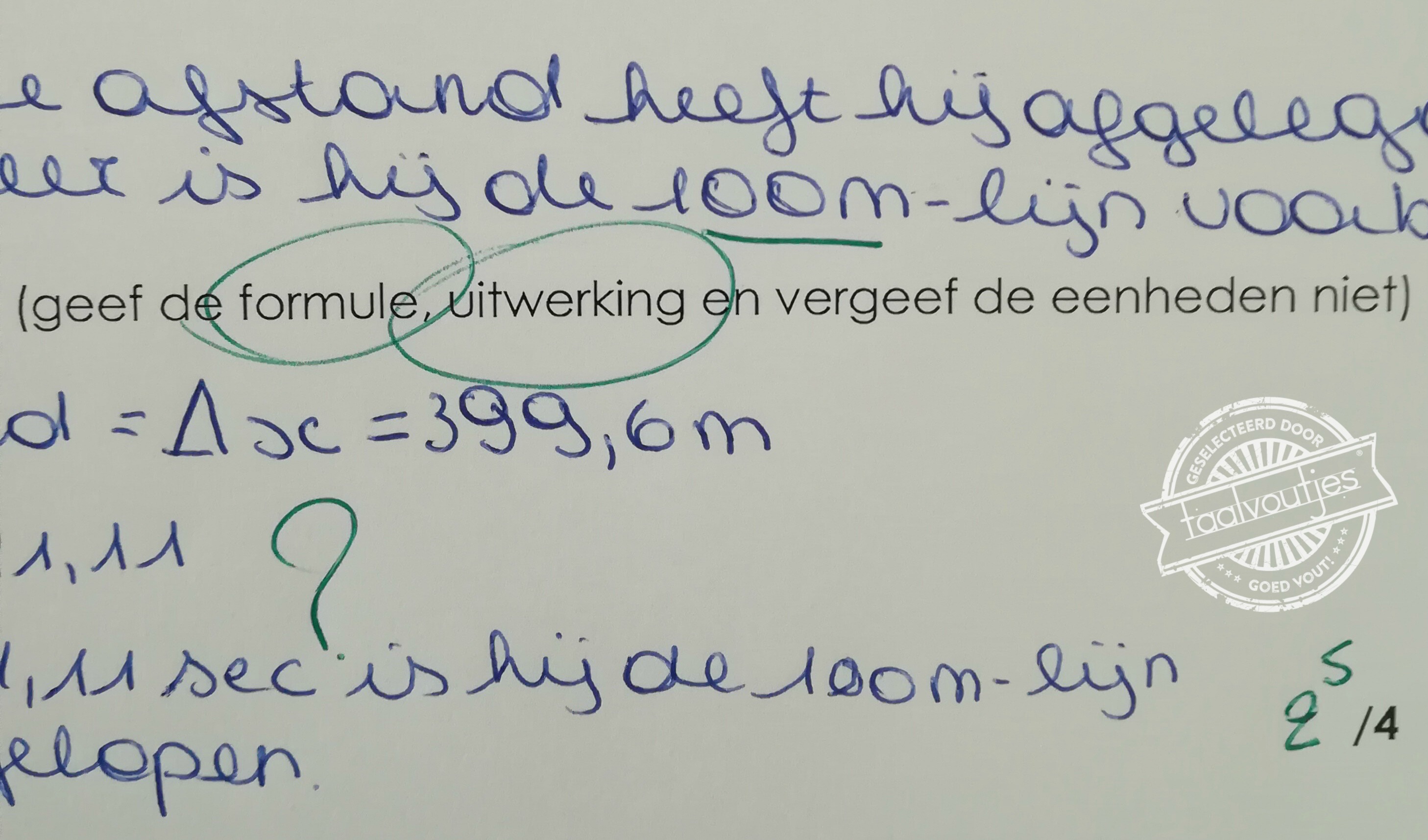 Ze hebben hun laatste kansberekening gehad.