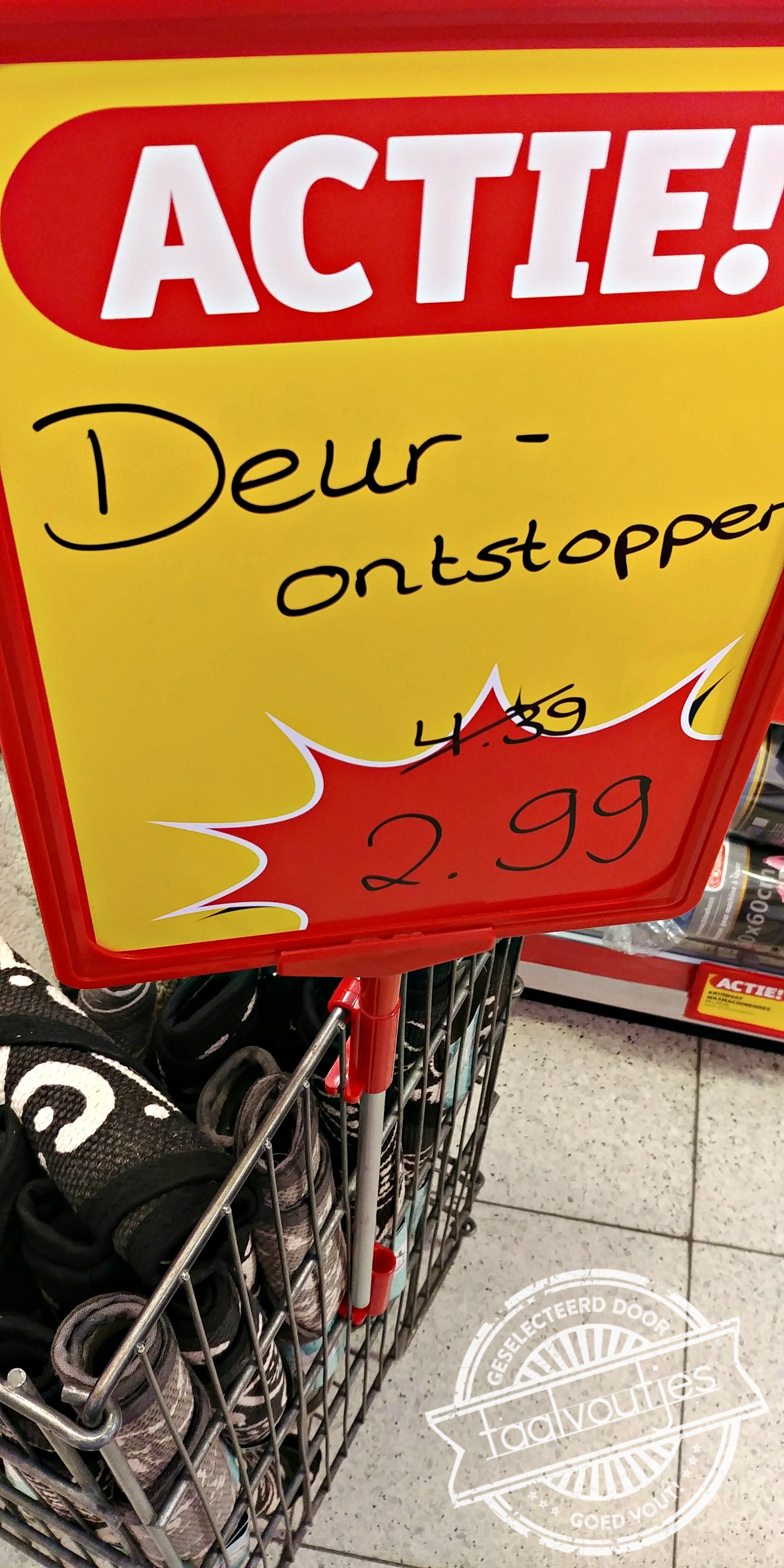 Die taalvout is een open deur.