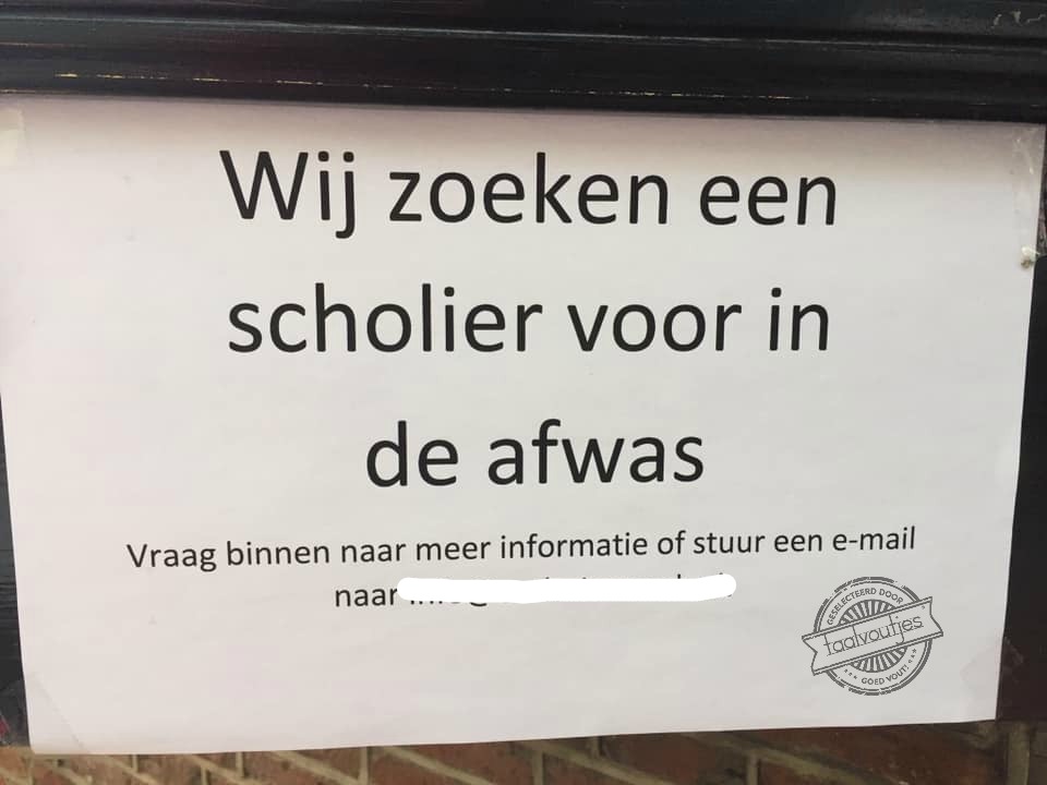 We houden het onderwijs graag schoon.