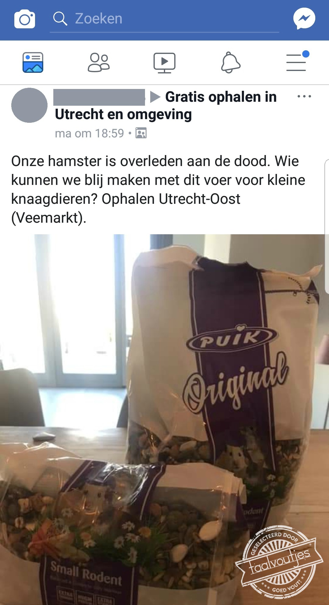 Je verwacht het niet.