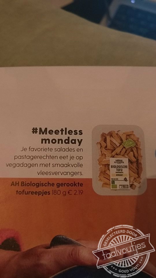 Als je even niemand onder ogen wilt komen.