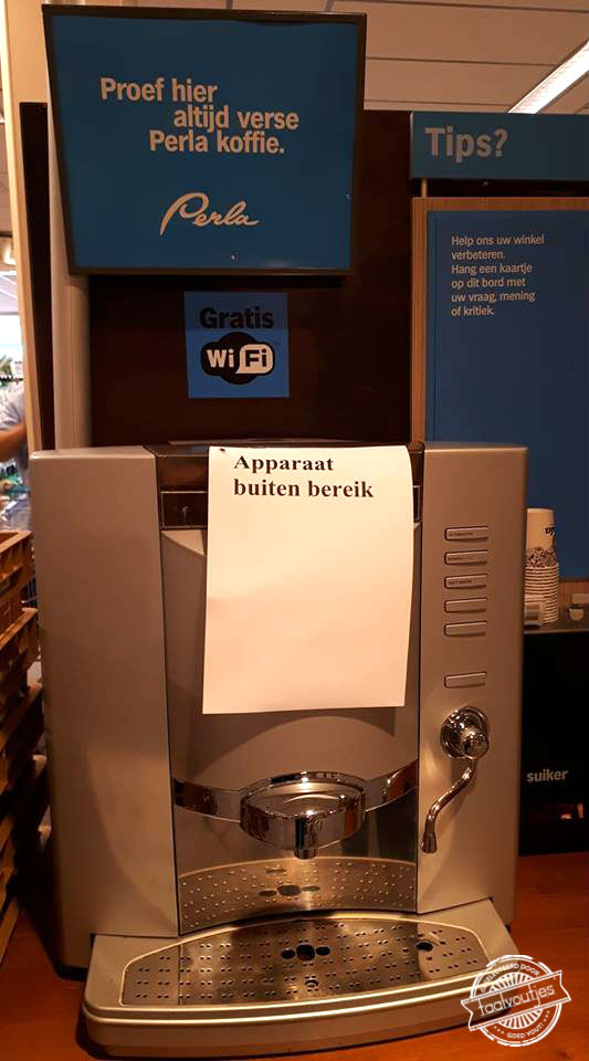 Voor offline koffie.