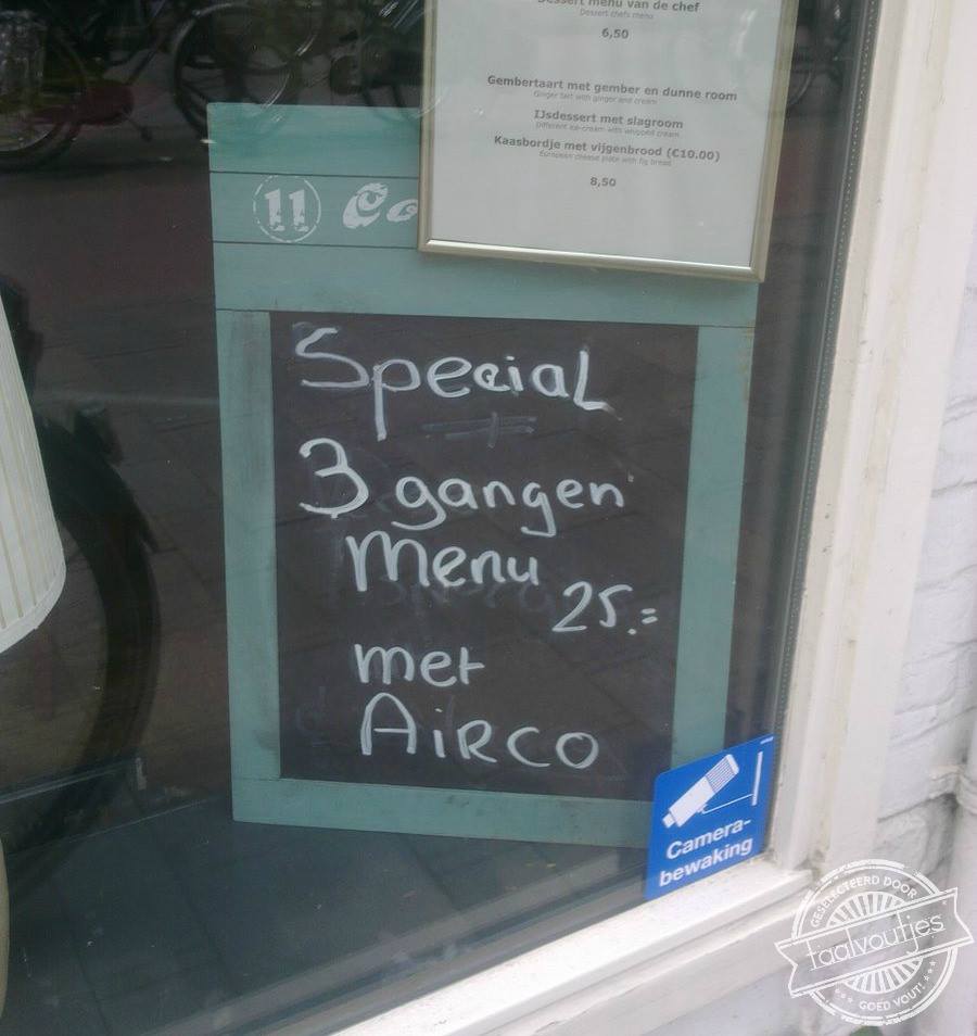 Dat is een luchtige maaltijd.