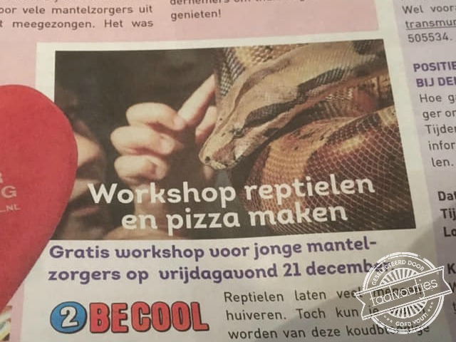 Een beetje van jezelf, een beetje van Artis.