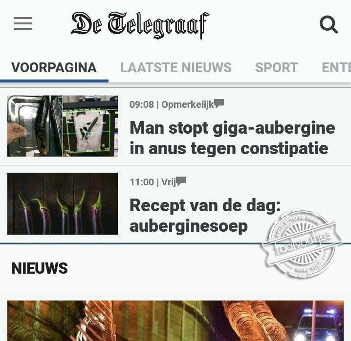 Alvast goed gemarineerd.