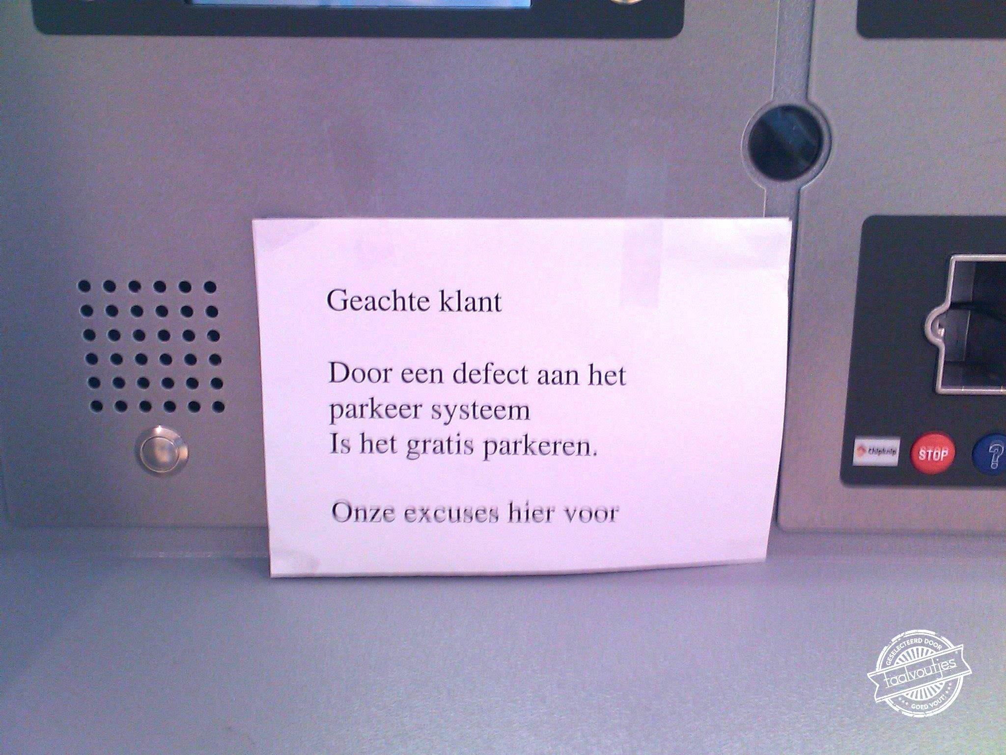 Het is niet anders, 'helaas'.