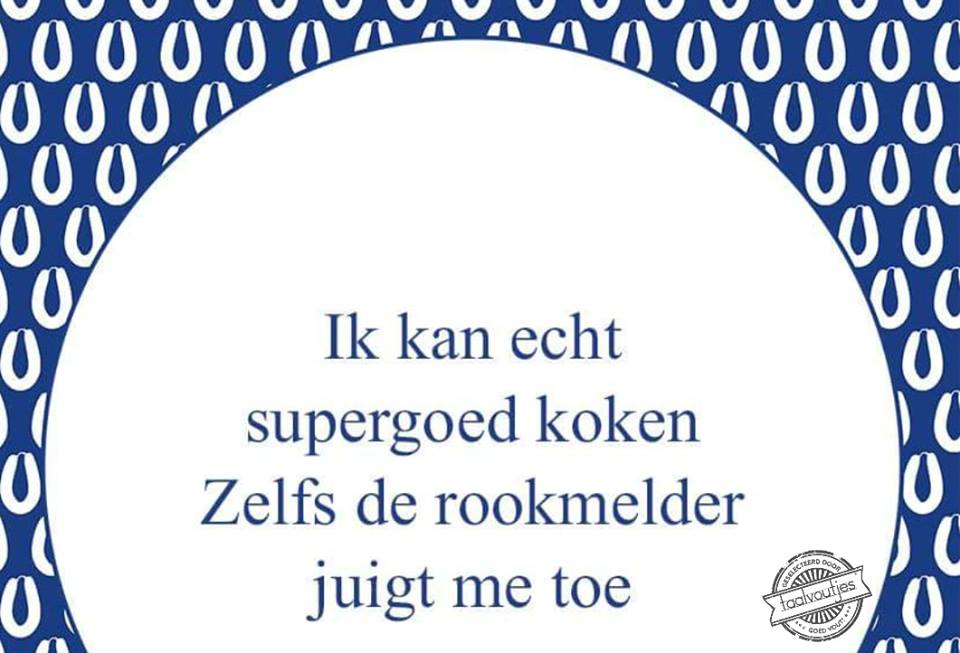 De spellingchecker begint ook spontaan te gillen.