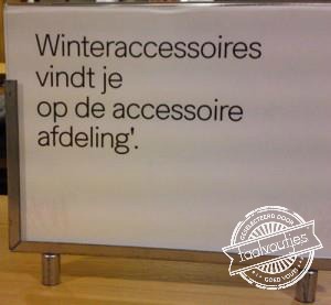 In ieder geval is 'accessoires' goed geschreven!