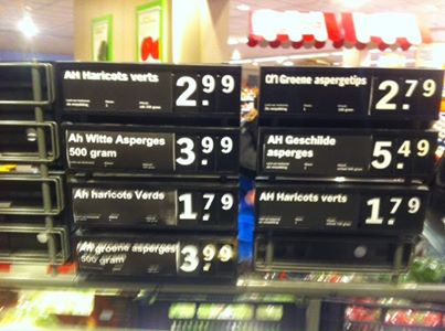 Wij missen nog de haricods verds