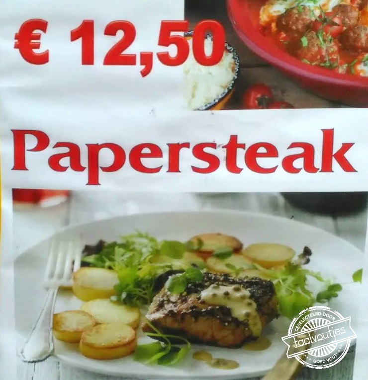 Flinterdun gesneden.