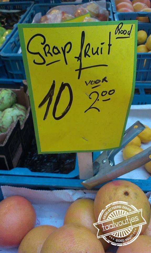 Dit fruit haalt een geintje uit.