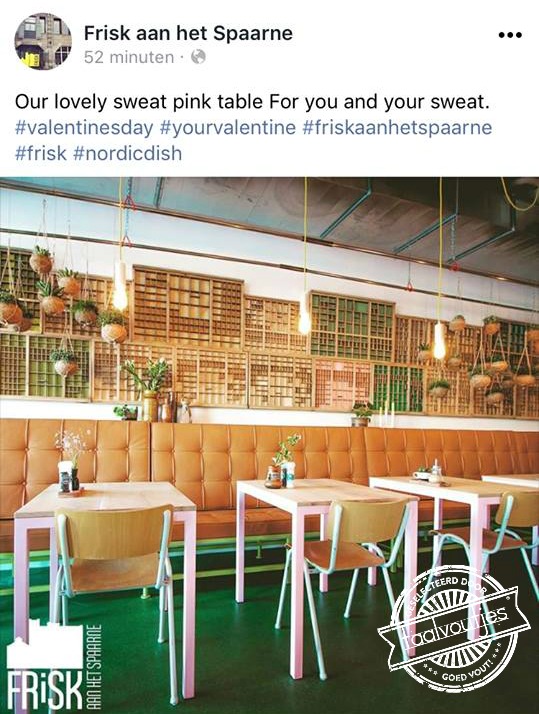 En voor je date een plekje bij het raam.