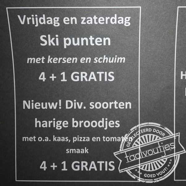 Doe mij maar een half gesneden blond.